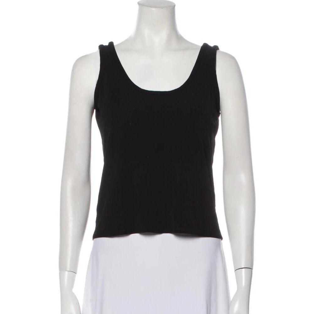 The Row black cropped sleeveless top XS